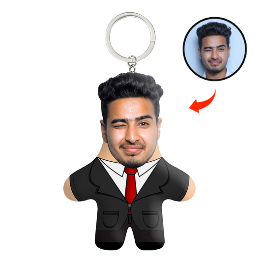 Coat Pant Face Mini Me Keychain