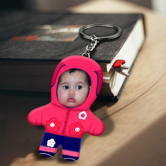 Cute Bhalu Face Mini Me Keychain