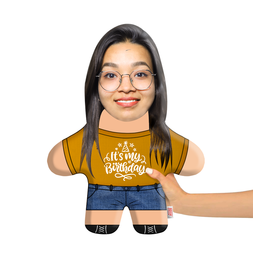 "It's My Birthday" Face Pillow Mini Me