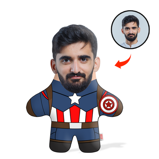 Captain Face Pillow Mini Me
