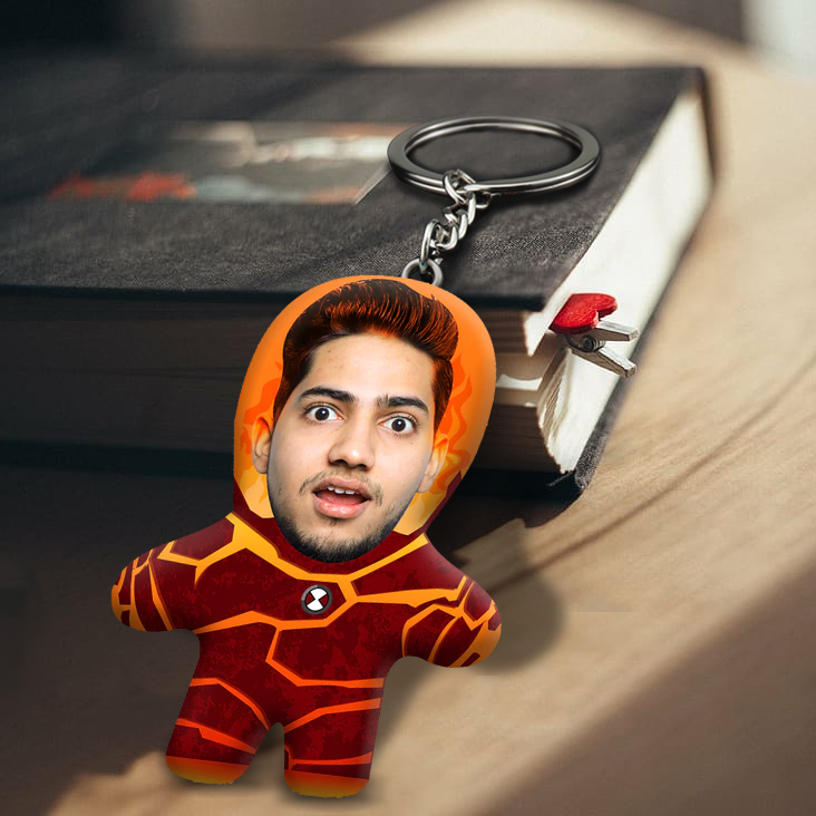 Heatblast Face Mini Me Keychain