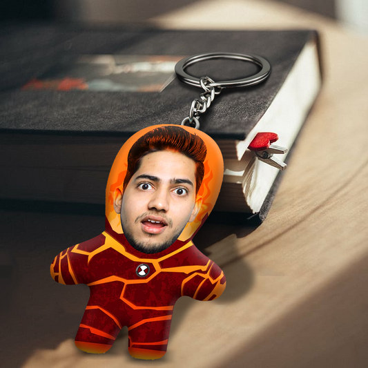 Heatblast Face Mini Me Keychain