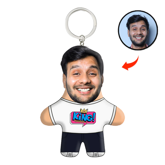King Face Mini Me Keychain