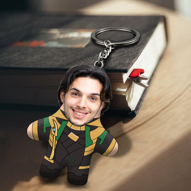 God Of Mischief Face Mini Me Keychain