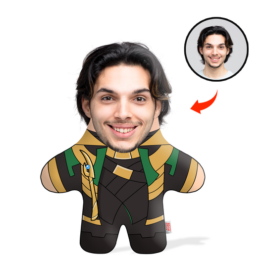 God Of Mischief Face Pillow Mini Me