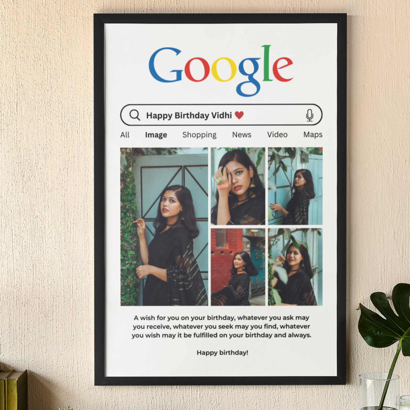 Happy Birthday Photo Collage Frame