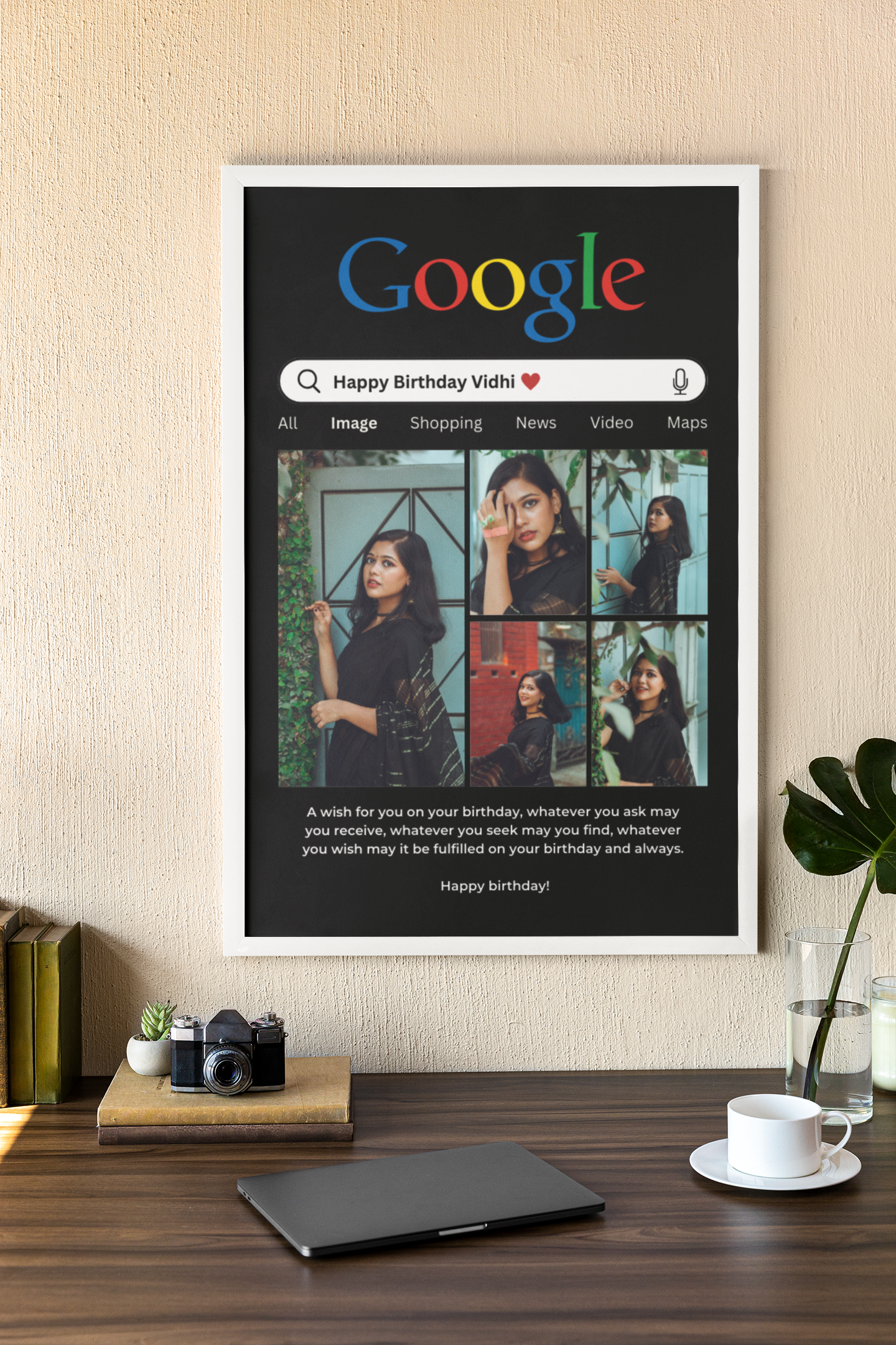 Happy Birthday Photo Collage Frame