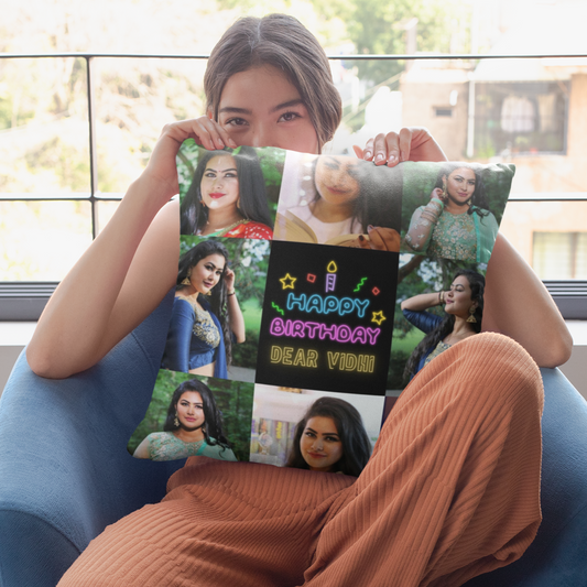 Personalise Photo Cushion For Birthday & Anniversary Gift