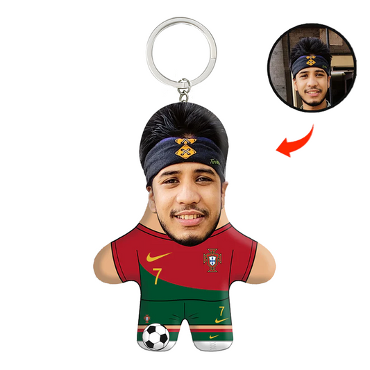 Ronaldo Face Mini Me Keychain