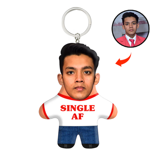 Single AF Face Mini Me Keychain