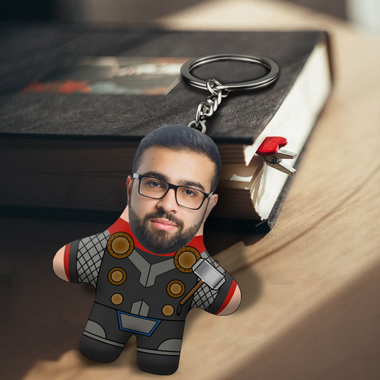 Hammer Man Face Mini Me Keychain