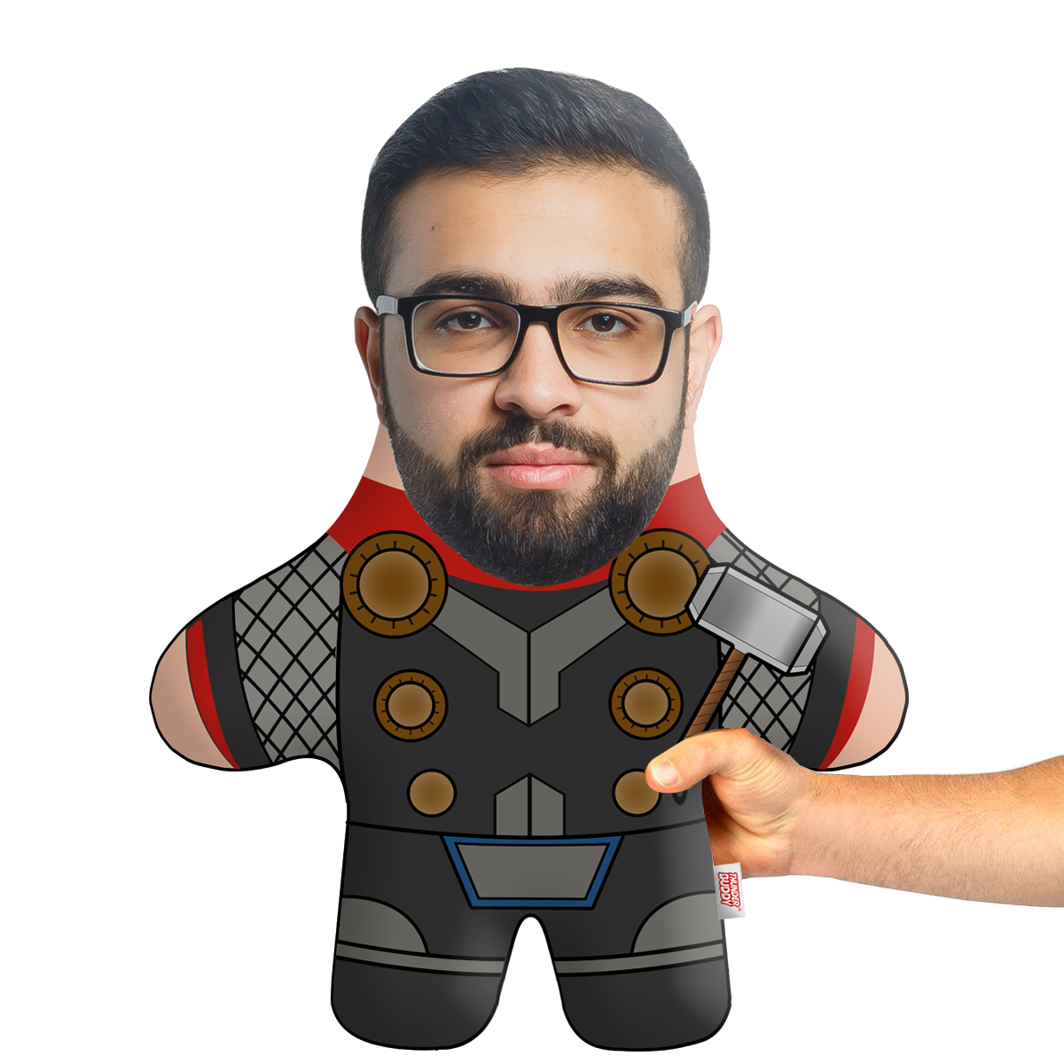 Hammer Man Face Pillow Mini Me