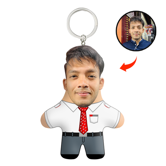 Air Host Face Mini Me Keychain