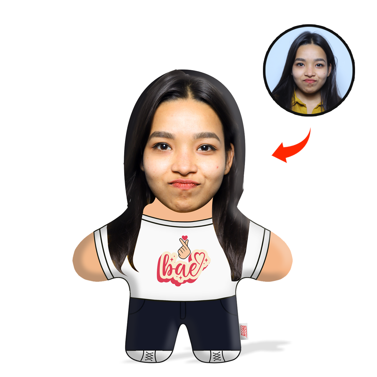 Bae Face Pillow Mini Me