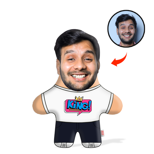 King Face Pillow Mini Me
