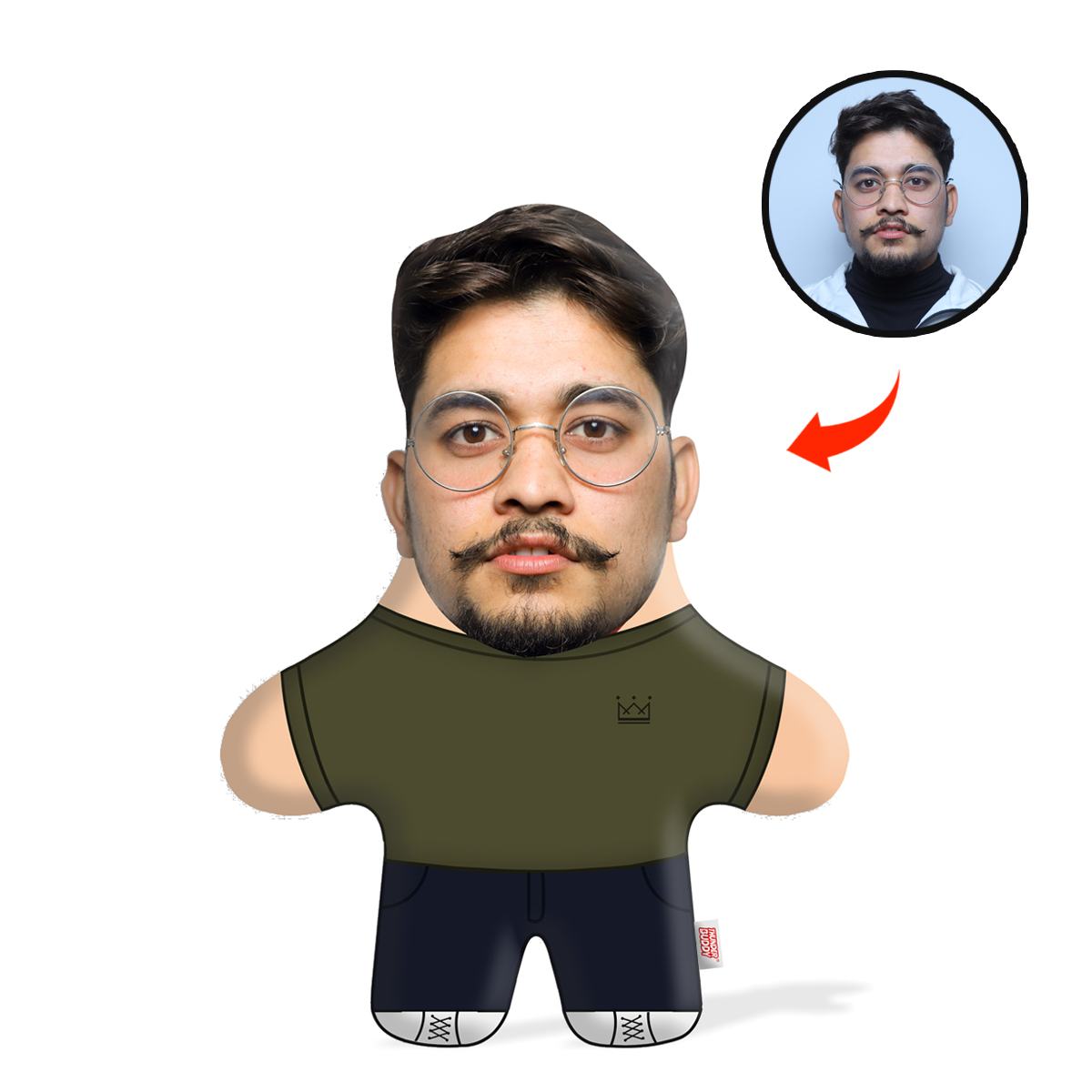 Boy Face Pillow Mini Me