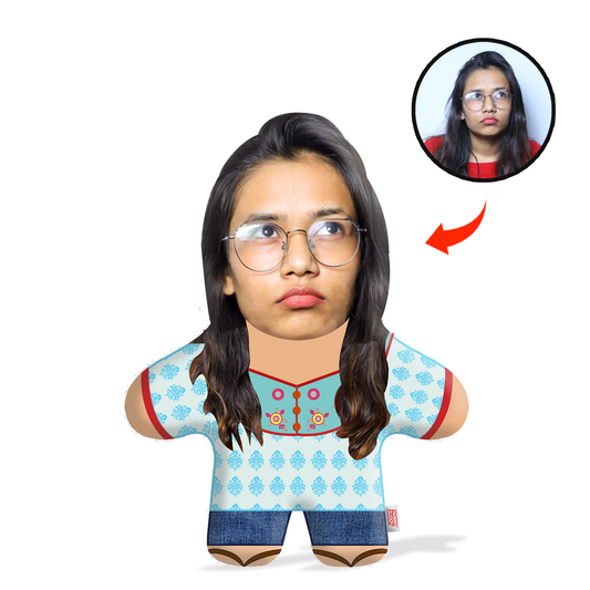 "Life Kharaab Ho Gya" Reaction Face Pillow Mini Me