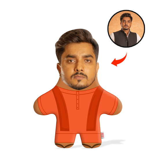 Yogi Adityanath Face Pillow Mini Me
