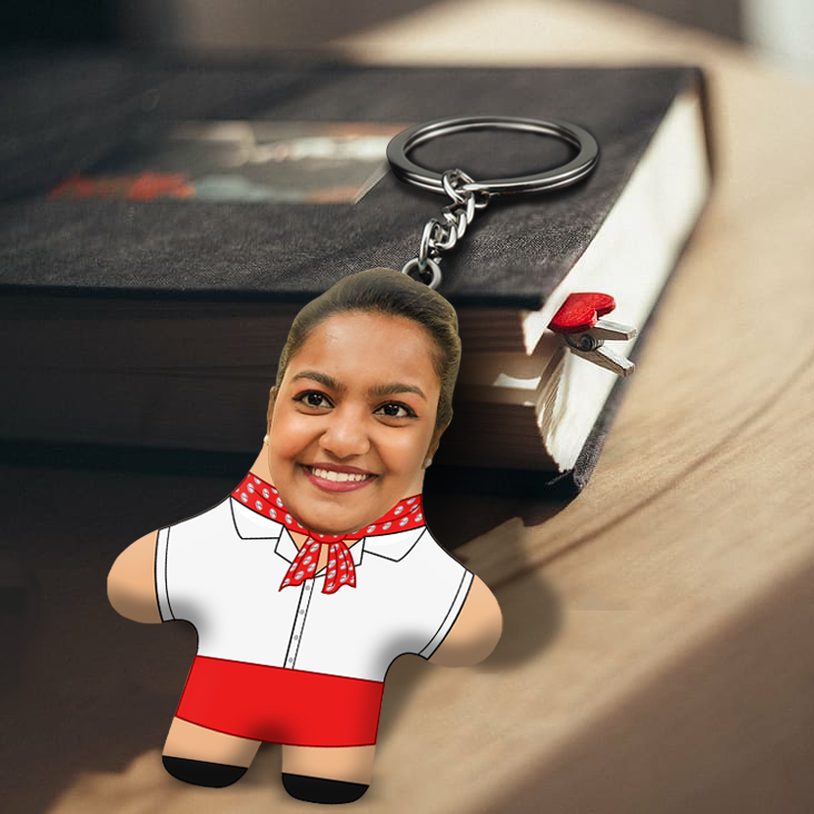 Air Hostess Face Mini Me Keychain