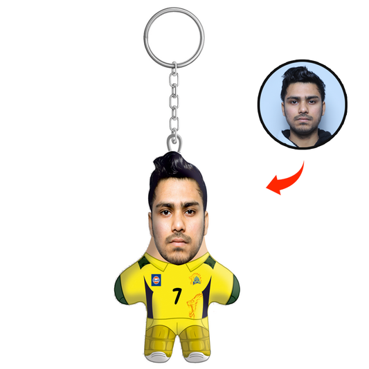 M.S Dhoni Face Mini Me Keychain