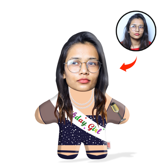 Birthday Girl Face Pillow Mini Me