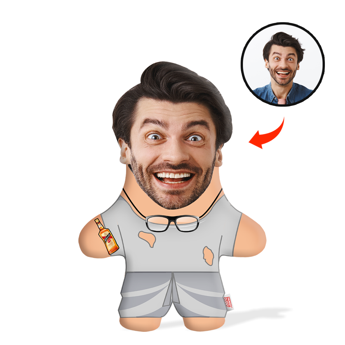 Babu Rao Face Pillow Mini Me