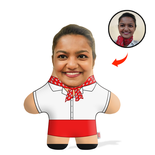 Air Hostess Face Pillow Mini Me