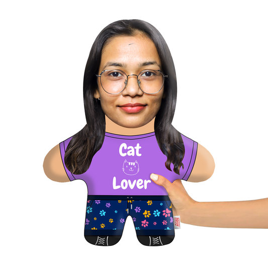 Cat Lover Face Pillow Mini Me