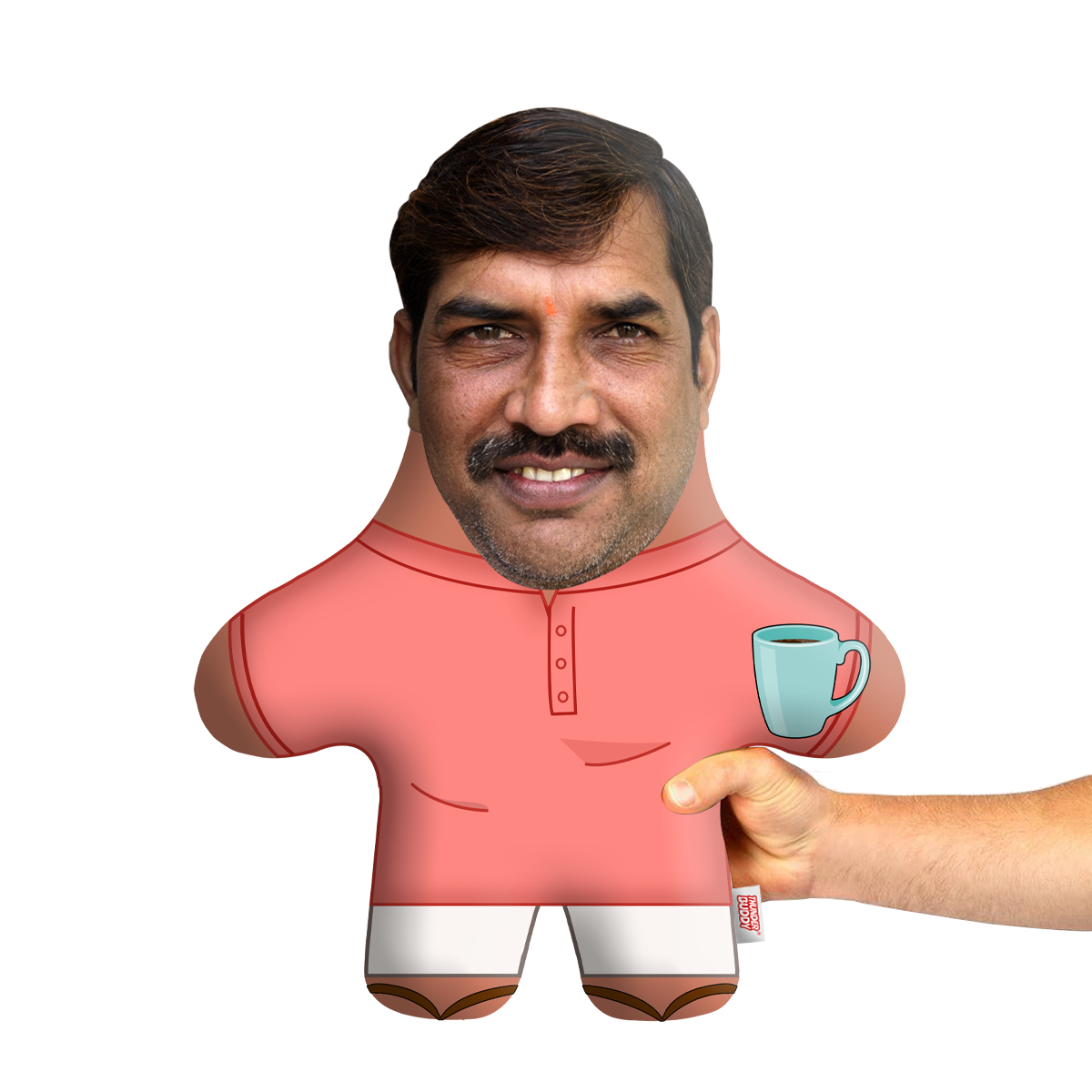 Best Dad Ever Face Pillow Mini Me