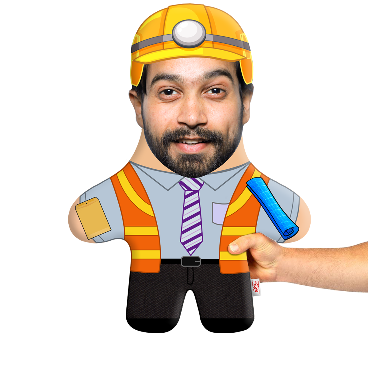 Engineer Face Pillow Mini Me