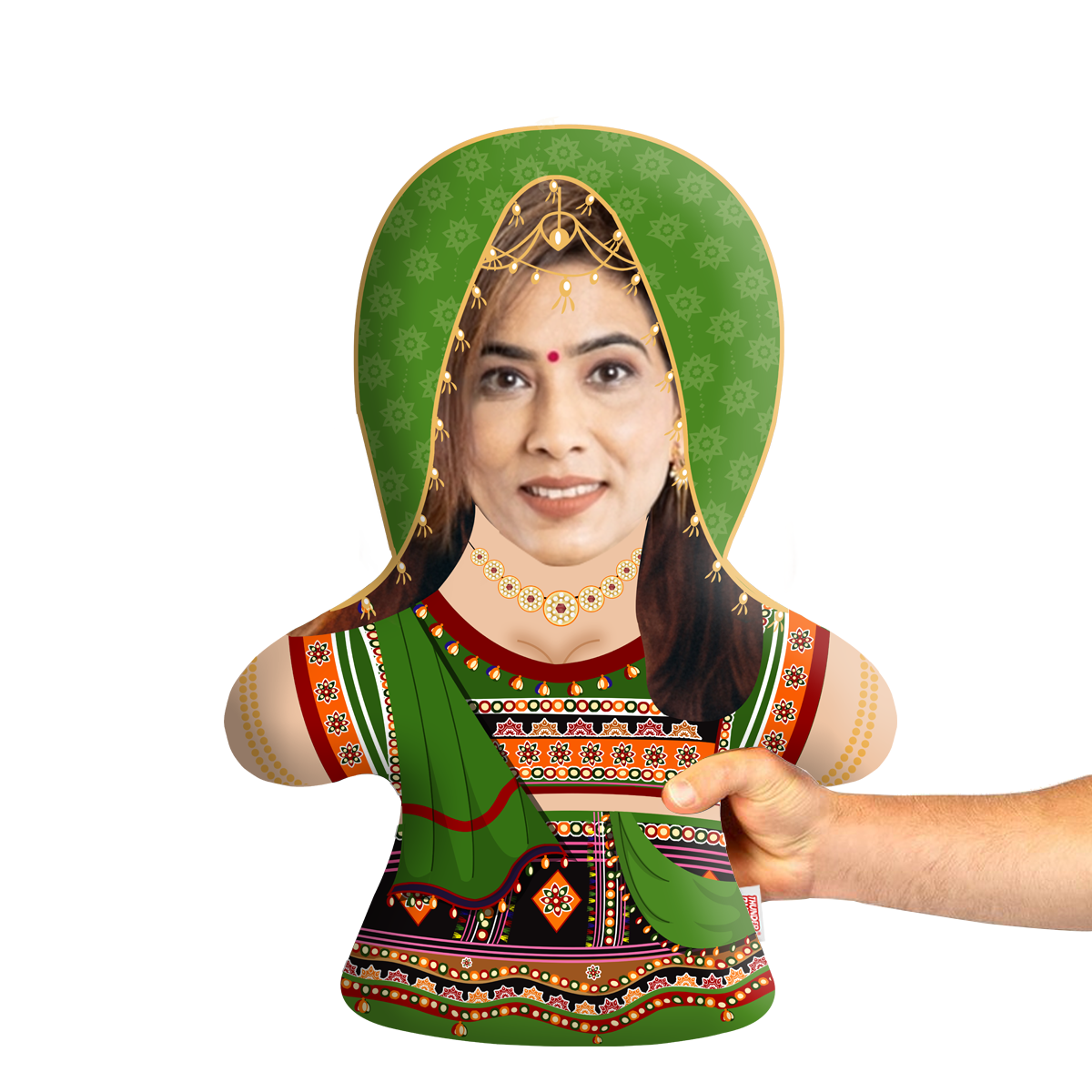 Ghagra Choli Face Pillow Mini Me