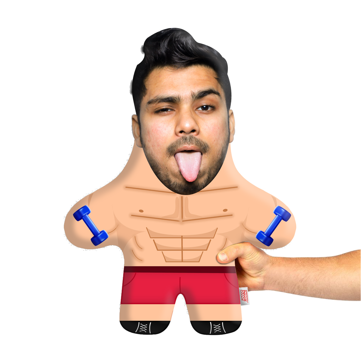 Gym Freak Face Pillow Mini Me
