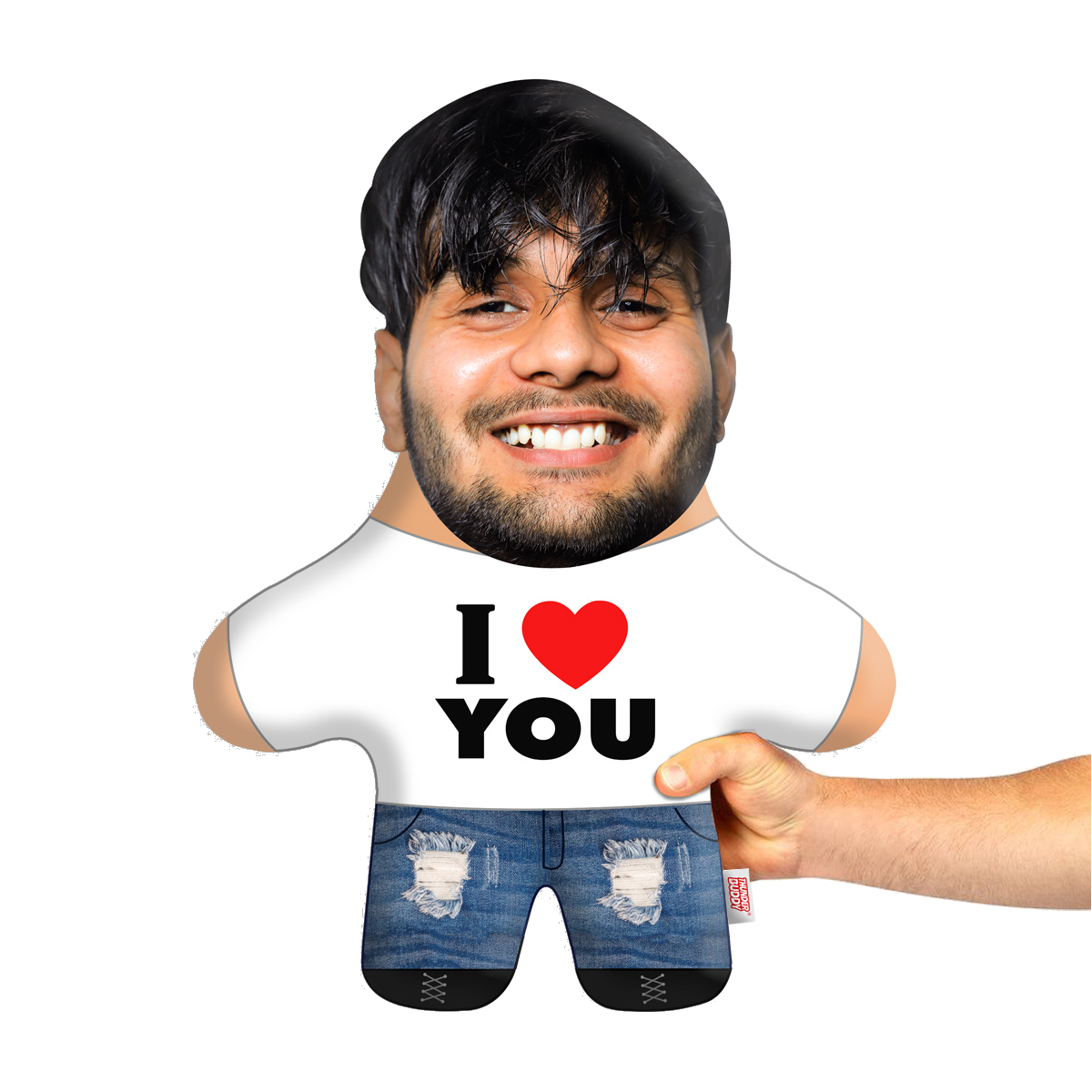I Heart You Face Pillow Mini Me For Him