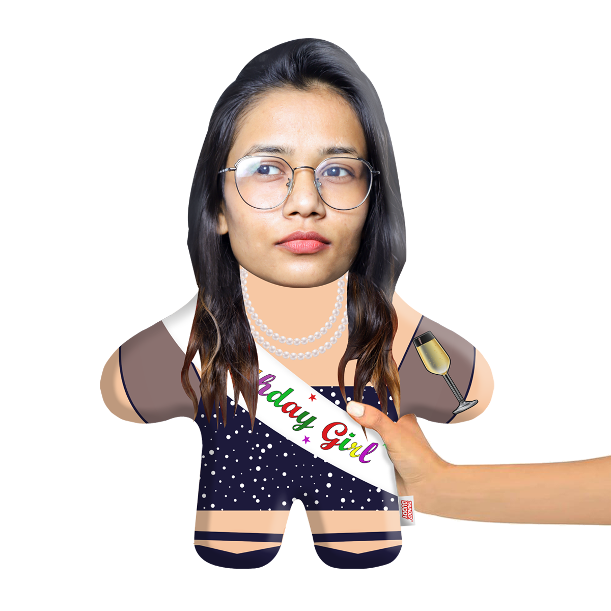 Birthday Girl Face Pillow Mini Me