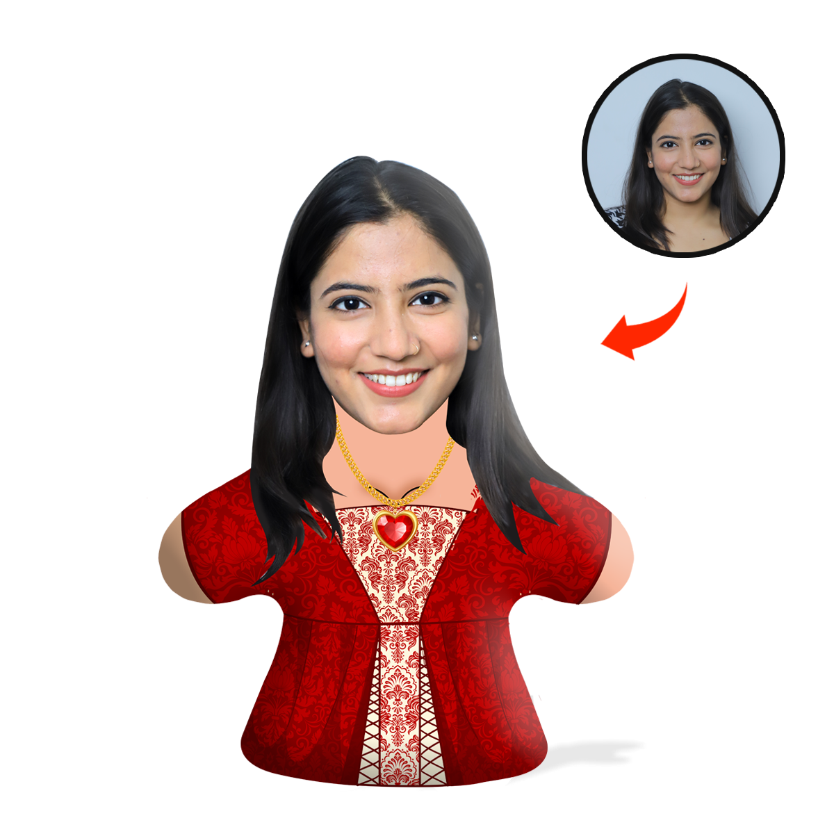 Juliet Face Pillow Mini Me