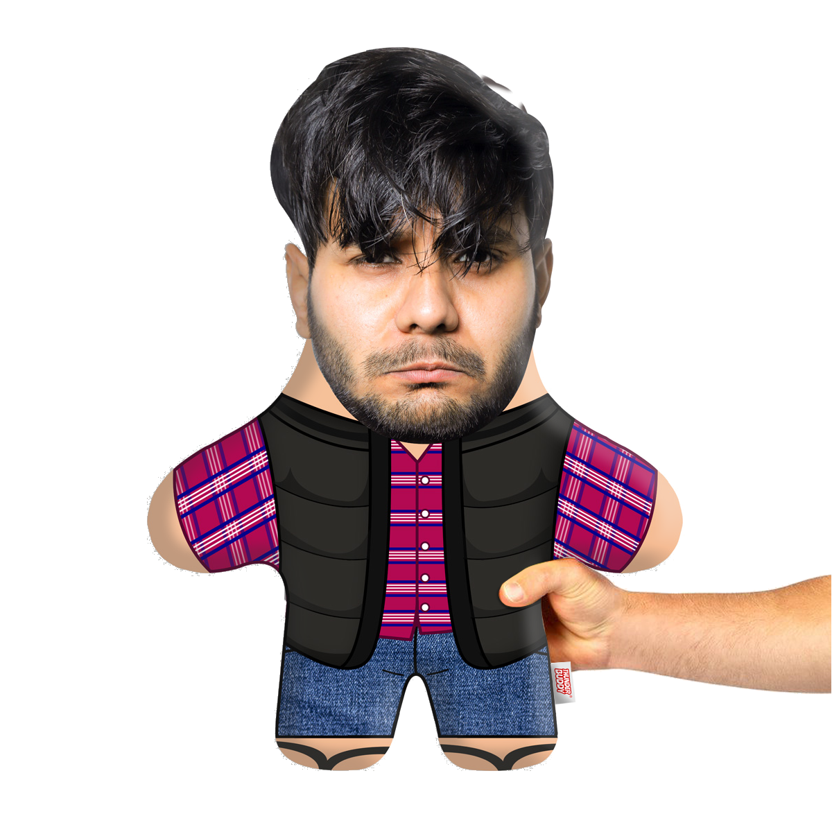 Angry Disappointed Pakistani Face Pillow Mini Me