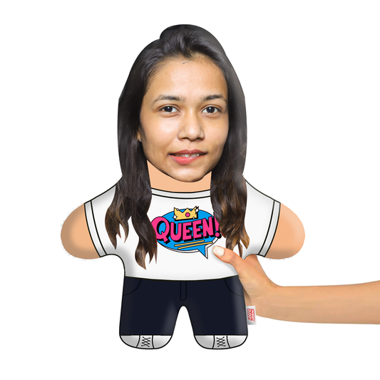 Queen Face Pillow Mini Me