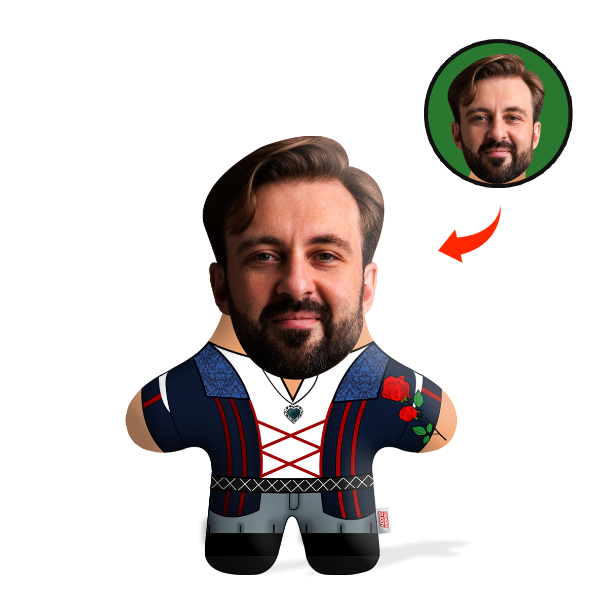 Romeo Face Pillow Mini Me