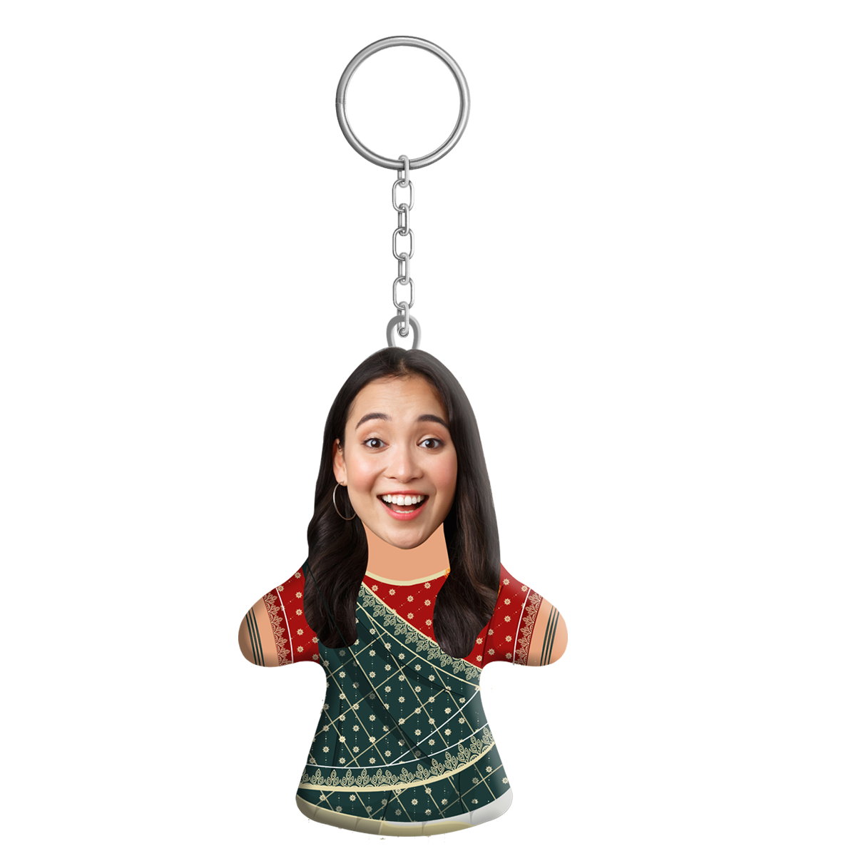 Saree Face Mini Me Keychain