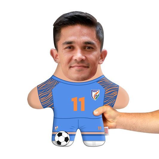 Sunil Chhetri Face Pillow Mini Me