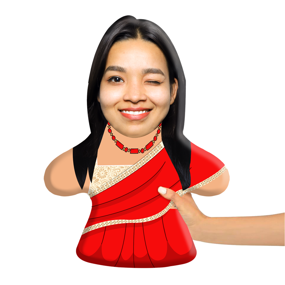 Pretty Teacher Face Pillow Mini Me