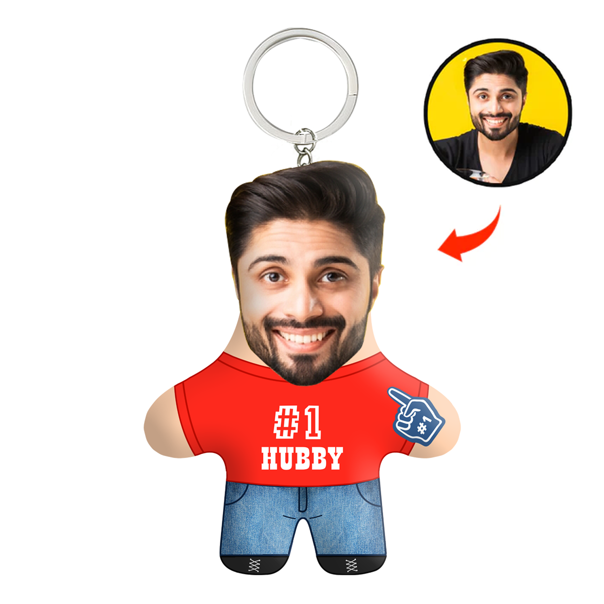 Personalized Mini Me Keychain Gift For Husband | Best Hubby – THUNDER ...