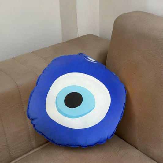 Evil Eye Shaped Pillow/Cushion (14 x 14 inches)