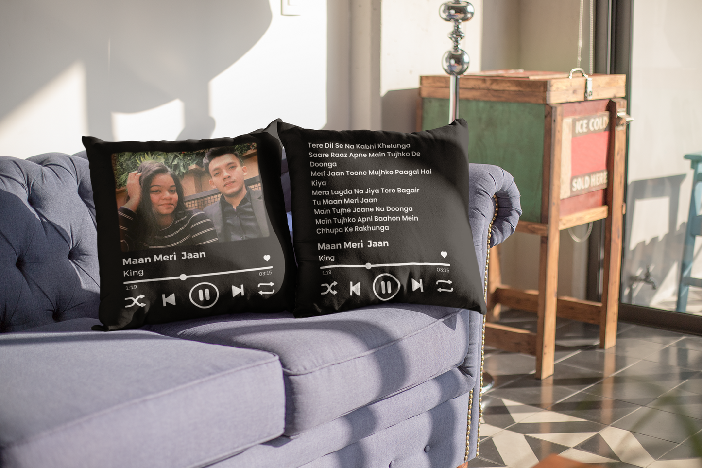 Personalized Photo and Song Lyrics Cushion | Best Gift Ever