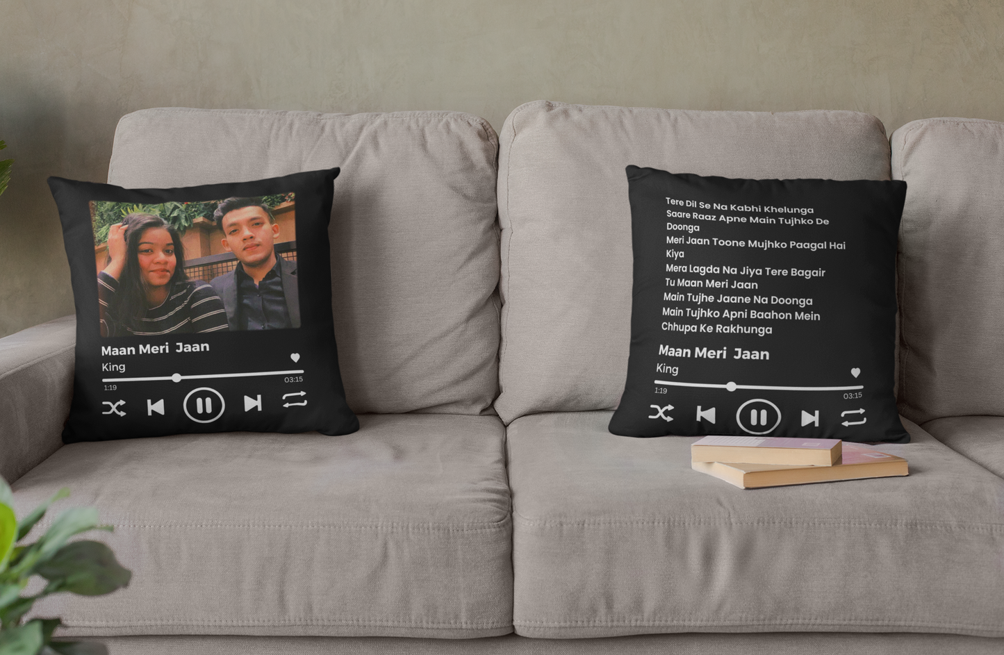 Personalized Photo and Song Lyrics Cushion | Best Gift Ever