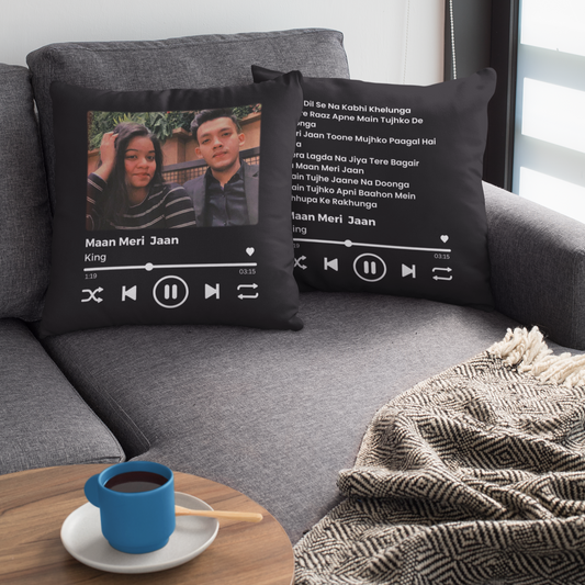Personalized Photo and Song Lyrics Cushion | Best Gift Ever