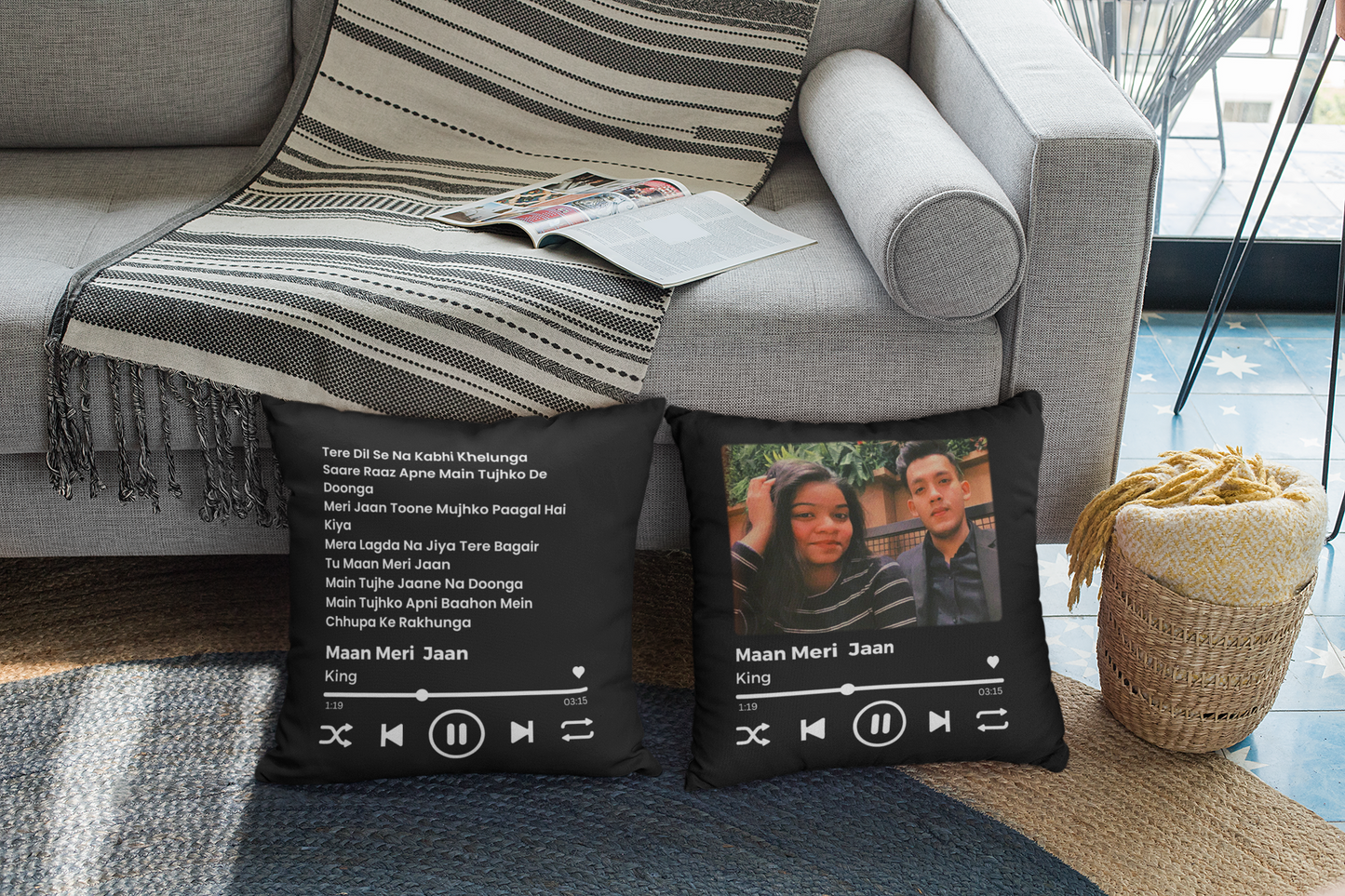 Personalized Photo and Song Lyrics Cushion | Best Gift Ever