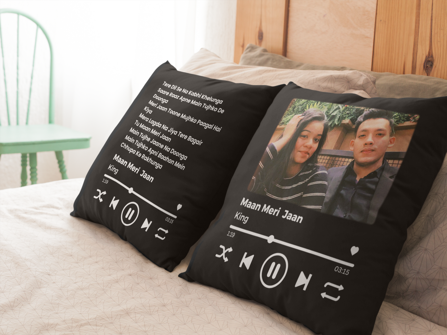 Personalized Photo and Song Lyrics Cushion | Best Gift Ever