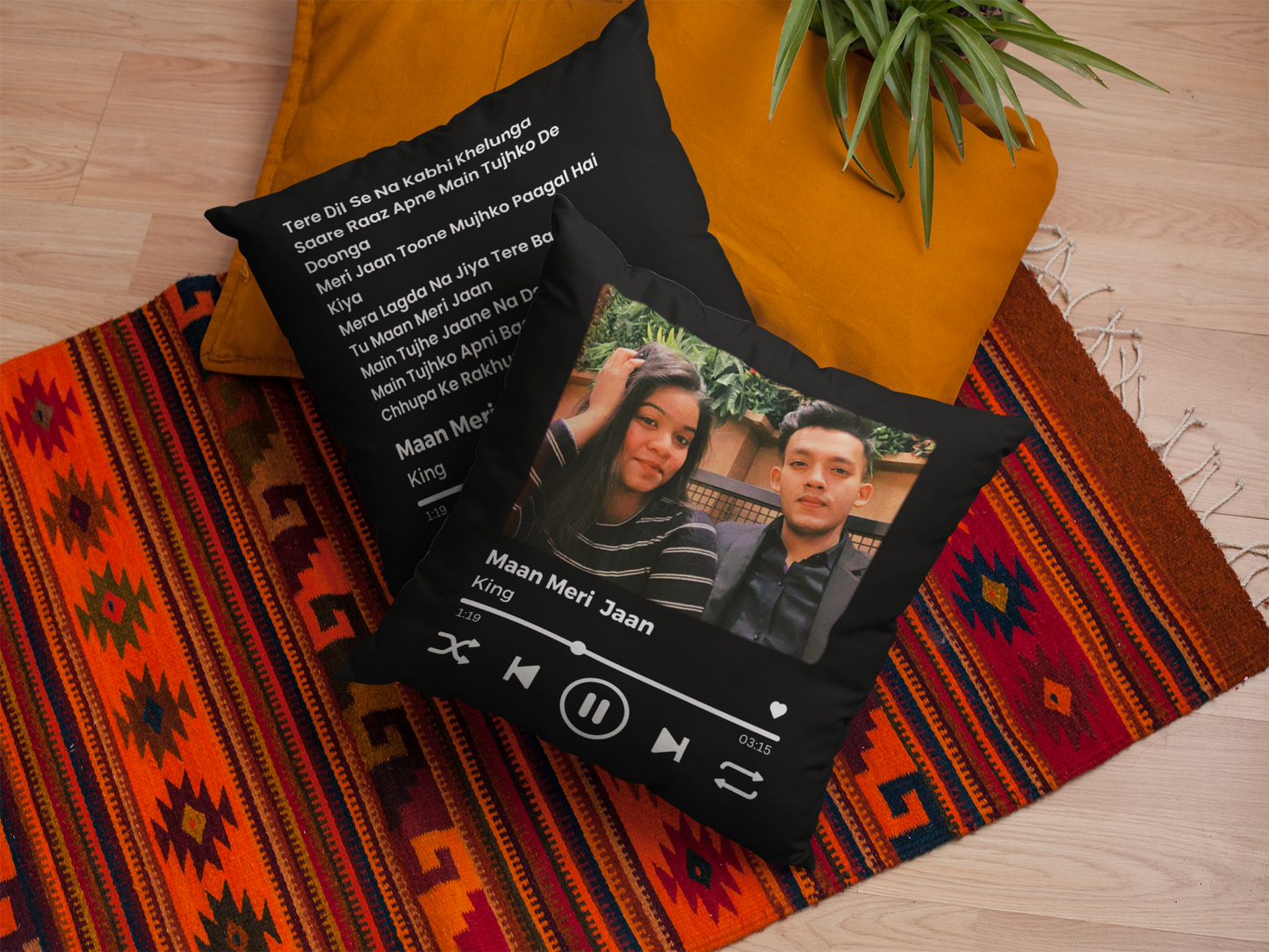 Personalized Photo and Song Lyrics Cushion | Best Gift Ever