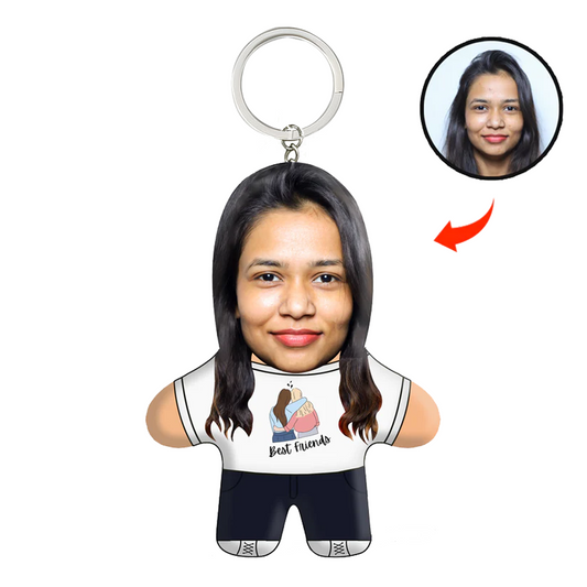 Best Friend Face Mini Me Keychain For Her